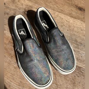 Holographic Slip-On Vans